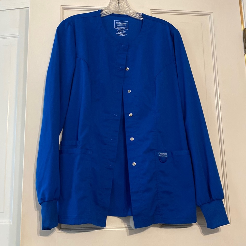 Cherokee workwear scrub jacket